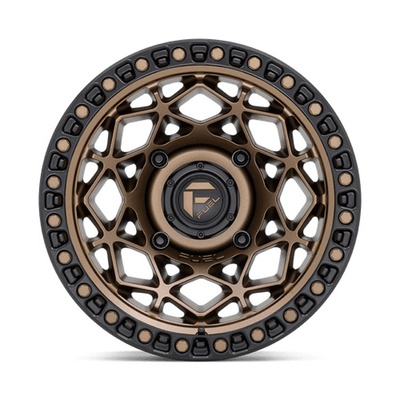 Fuel UTV D785 Unit UTV Wheel, 15x7 With 4 On 137 Bolt Pattern - Bronze With Matte Black Ring - D7851570A643
