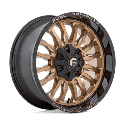 FUEL Off-Road D797 Arc Wheel, 22x12 With 8 On 180 Bolt Pattern - Platinum Bronze With Black Lip - D79722201847