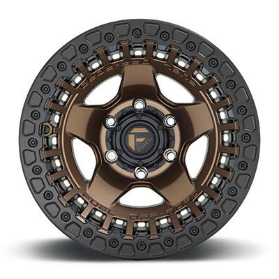 FUEL Off-Road D119 Warp Beadlock Wheel, 17x9 With 6 On 5.5 Bolt Pattern - Bronze - D11917908445