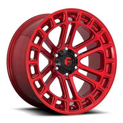 FUEL Off-Road D719 Heater Wheel, 17x9 With 6 On 5.5 Bolt Pattern - Red - D71917908445