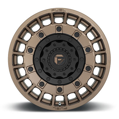 FUEL Off-Road D725 Militia Wheel, 20x9 With 6 On 135/6 On 5.5 Bolt Pattern - Bronze / Black - D72520909850