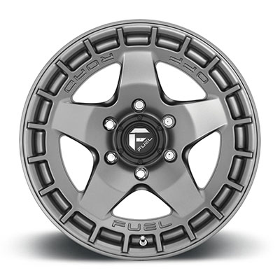 FUEL Off-Road D734 Warp Wheel, 17x9 With 6 On 5.5 Bolt Pattern - Matte Gun Metal - D73417908450