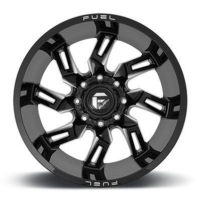 FUEL Off-Road Lockdown D747 Wheel, 20x10 With 6 On 5.5 Bolt Pattern - Black Milled - D74720008447A