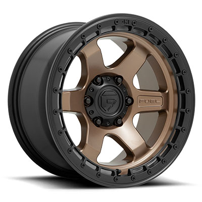 Fuel Off-Road D751 Block Wheel, 18x9 With 6x135 Bolt Pattern - Matte Bronze With Black Ring - D75118908957