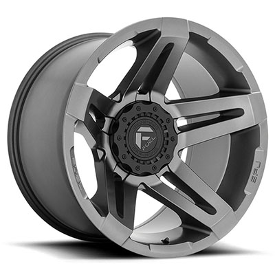 FUEL Off-Road SFJ D764 Wheel, 22x14 With 5 On 5/5 On 5.5 Bolt Pattern - Gun Metal - D76422405745