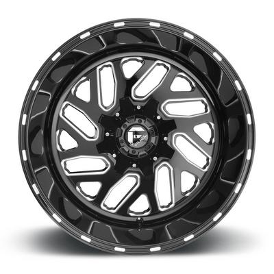 FUEL Off-Road Triton D581 Wheel, 20x10 With 6 On 135 / 6 On 5.5 Bolt Pattern - Black / Milled - D58120009846