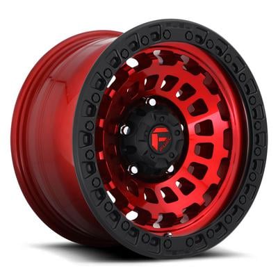 FUEL Off-Road Zephyr D632 Wheel, 18x9 With 8 On 180 Bolt Pattern - Red / Black - D63218901845