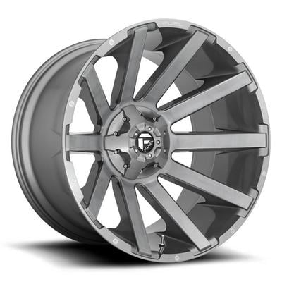 Contra D714 Wheel, 24x14 with 8 on 170 Bolt Pattern - Platinum - FUEL Off-Road D71424401745