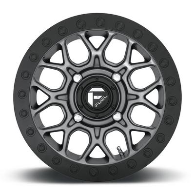 FUEL Off-Road Tech D919 UTV Beadlock Wheel, 15x10 With 4 On 137 Bolt Pattern - Anthracite / Black - D9191500A654