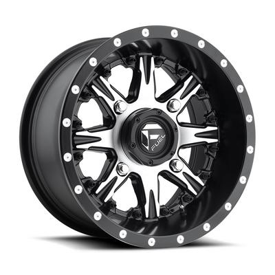 Nutz D541 Wheel, 14x7 with 4 on 110 Bolt Pattern - Black / Machined - FUEL Off-Road D5411470A444