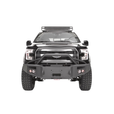 Fab Fours Winch Front Bumper With Pre-Runner Guard (Black) - FF15-H3252-1