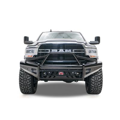 Fab Fours Black Steel Elite Front Bumper With Pre-Runner Guard (Gloss Black) - DR19-S4462-1