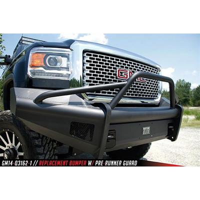 Fab Fours Black Steel Front Ranch Bumper With Pre-Runner Guard (Black) - GM14-S3162-1