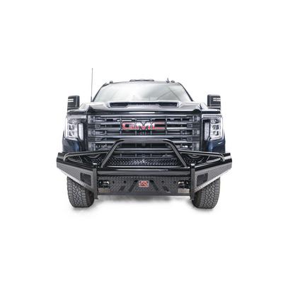 Fab Fours Black Steel Front Bumper With Pre-Runner Guard (Black) - GM20-S5062-1