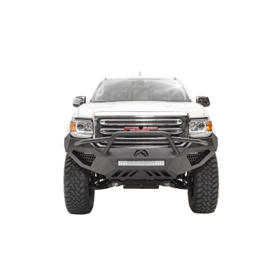Fab Fours Vengeance Series Front Bumper With Pre-Runner Grille Guard (Black) - GC15-D3452-1