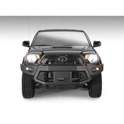Fab Fours Heavy Duty Winch Front Bumper With Lights And D-ring Mounts (Black) - TT12-B1651-1