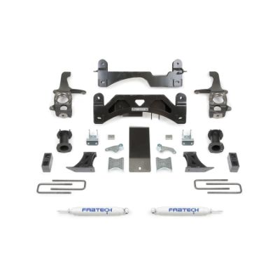 Fabtech 6 Inch Basic Lift System With Coilover Spacers And Rear Performance Shocks - K7054