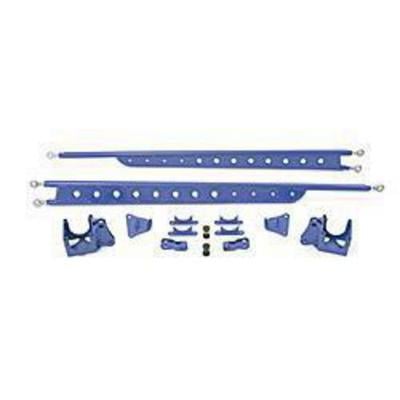 Fabtech Floating Rear Traction Bar System (Blue) - FTS62003BK