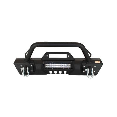 Fishbone Offroad Front Stubby Winch Bumper With Tube Guard - FB22004