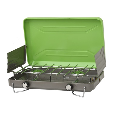 Flame King 2 Burner Portable Propane Gas Classic Camping Stove Grill - YSNVT-101