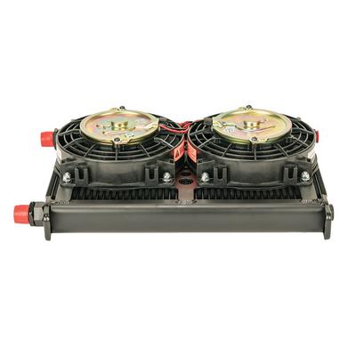 Flex-A-Lite Stacked Plate Oil Cooler With Dual Electric Fans - 104118