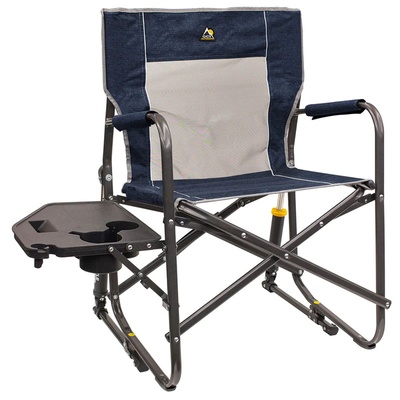 GCI Outdoor Freestyle Rocker With Side Table (Heathered Indigo) - 371145