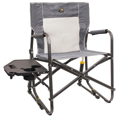 GCI Outdoor Freestyle Rocker With Side Table (Heathered Pewter) - 371147