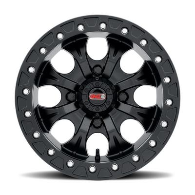 GMZ Race Products 802 Gunslinger Beadlock Wheel, 15x7 With 4 On 136 Bolt Pattern - Black - GZ80257047543B