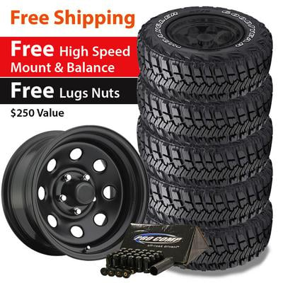 Goodyear Wrangler MT/R with Kevlar  and Trail Master TM9  Wheel 15x8 Package - TIREPKG37 