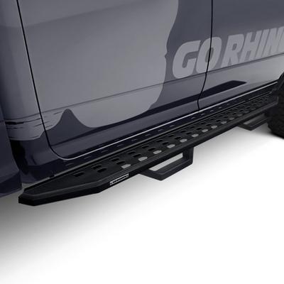 Go Rhino RB20 Running Board With Drop Steps (Bedliner Coating) - 6940588020T