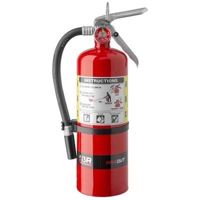 H3R Performance MaxOut 5 Lb Dry Chemical Fire Extinguisher (Red) - MX500R