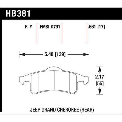 Hawk Performance LTS Rear Brake Pads - HB381Y.661