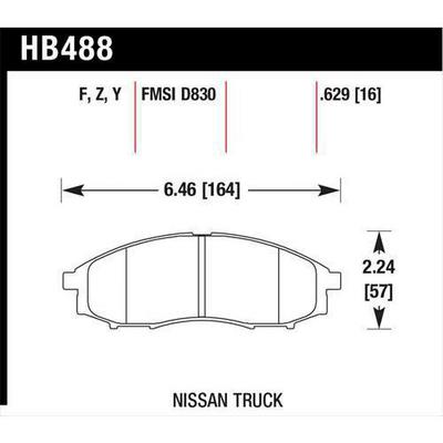 Hawk Performance Disc Brake Pads - HB488F.629