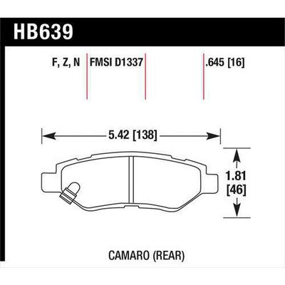 Hawk Performance Disc Brake Pad - HB639Z.645