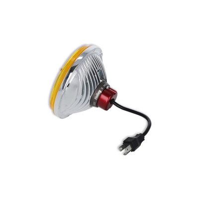 Holley 5.75 Round Retrobright LED Headlight (Yellow) - LFRB105