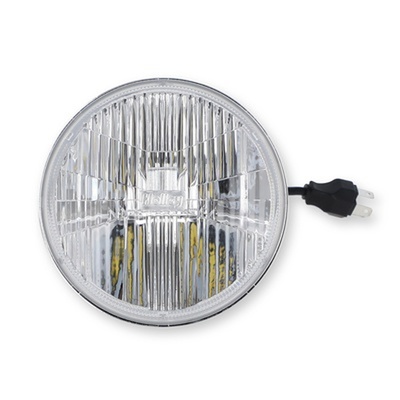Holley 5.75 Round Retrobright LED Headlight - Classic White (3000K) - LFRB125