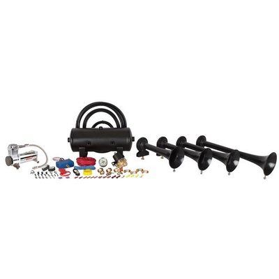 HornBlasters Conductor's Special 244 Train Horn Kit (Black) - HK-S4-244