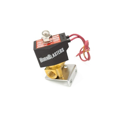 HornBlasters Brass 1/4 110 Volt Electric Air Valve - VA-4-110