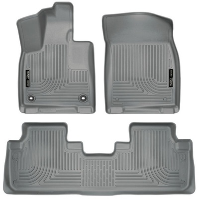 Husky Liners Weatherbeater Front And Rear Floor Liner Gray 99652