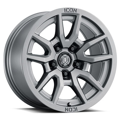 Icon Alloys Vector 5 Wheel, 17x8.5 With 5 On 150 Bolt Pattern - Titanium - 2617855557TT