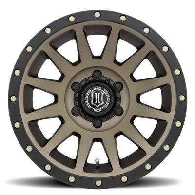 Icon Alloys Compression Wheel, 17x8.5 With 5 On 5 Bolt Pattern - Bronze - 2017857345BR