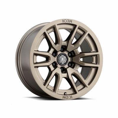 Icon Alloys Vector 6 Wheel, 17x8.5 With 6 On 120 Bolt Pattern - Bronze - 2417859447BR