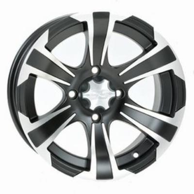 ITP SS312 14x6 Wheel with 4 on 115 Bolt Pattern (Black Machined) - 14SS709
