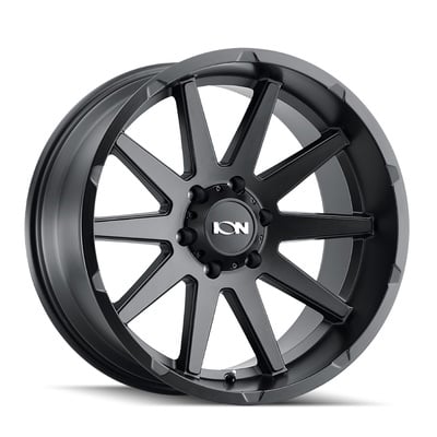 Ion 143 Wheel, 20x10 With 6 On 135 Bolt Pattern - Matte Black - 143-2136MB