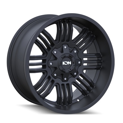 Ion 144 Wheel, 20x10 With 6 On 135/139.7 Bolt Pattern - Matte Black - 144-2137MB
