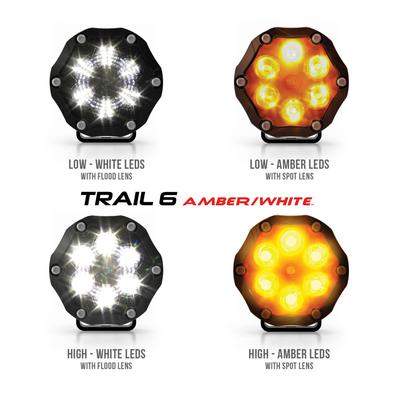 JW Speaker Trail 6 LED Work Light (Amber/White) - 0557833