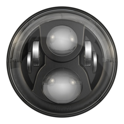 JW Speaker 12-24V ECE RHT High & Low Beam Headlight With DRL & Chrome Inner Bezel - Single Light - 0556971