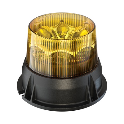 JW Speaker 12-80V LED Amber Class I Strobe Light With DIN Pole Mount - 0646741