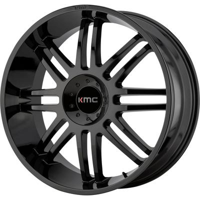 KMC KM714 Regulator Series Wheel, 20x9 with 6x135 and 6x139.7 Bolt Pattern - Gloss Black - KM71429066330 -  KMC Wheels