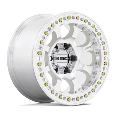 KMC KM237 Riot Beadlock Wheel, 17x8.5 With 6 On 5.5 Bolt Pattern - Machined - KM237DX17856000